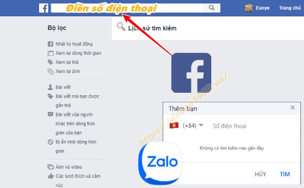 Tra cứu thông tin số điện thoại từ Zalo, Skype, Facebook đơn giản